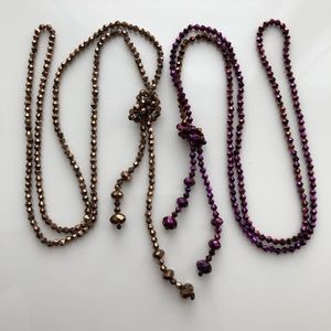 Forever 21 Beaded Knot Necklaces